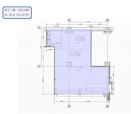 新橋プラザビル(店鋪・事務所) B102区画 間取り図