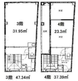 宮島レジデンス 3・4階 間取り図