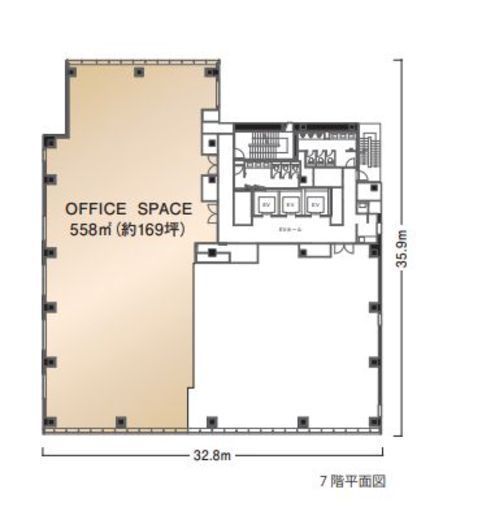 BIZCORE神保町 7階 間取り図