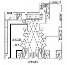 コリンズ33ビル 1階 間取り図
