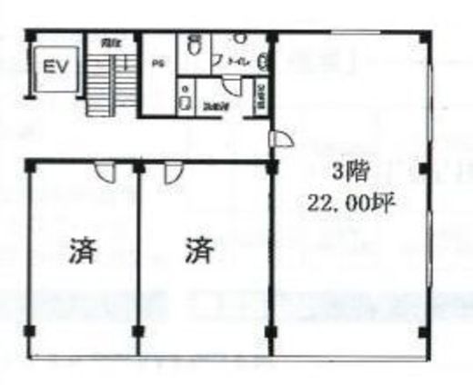 第一銀座ビル 3階 間取り図