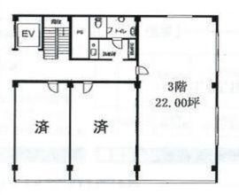 第一銀座ビル 3階 間取り図