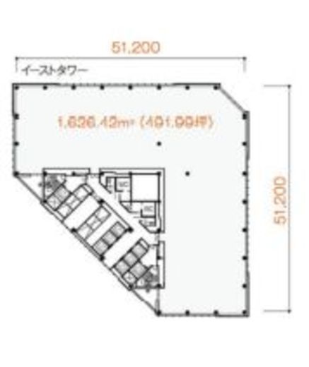 大手町ファーストスクエアイーストタワー 5階 間取り図