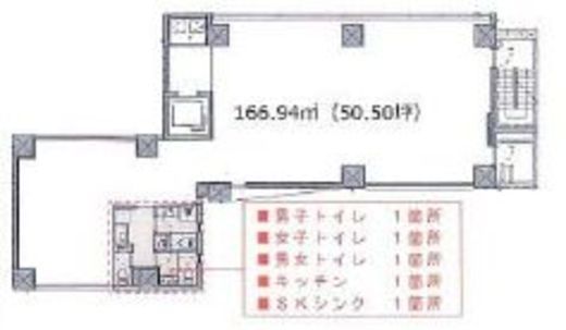 六本木SANKO 5階 間取り図