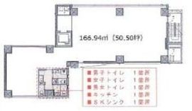 六本木SANKO 5階 間取り図