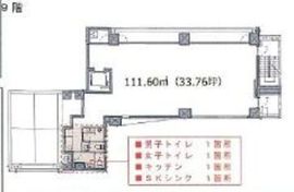 六本木SANKO 9階 間取り図