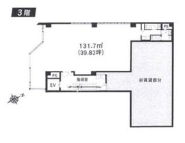 千駄ヶ谷尾澤ビル 3階 間取り図