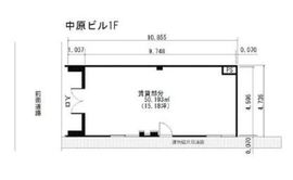 ハイムナカハラ(店舗) 1階 間取り図