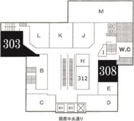 銀座コアビル 312 間取り図