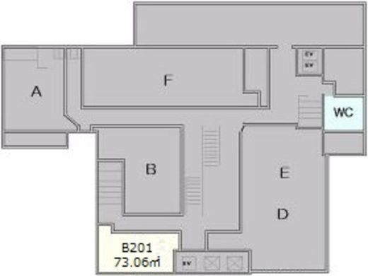 銀座コアビル B201 間取り図