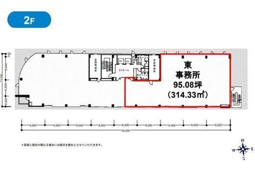 名古路木場ビル 2階東 間取り図