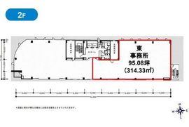 名古路木場ビル 2階東 間取り図