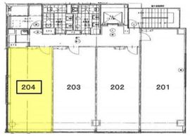 デニス赤坂ビル 204 間取り図