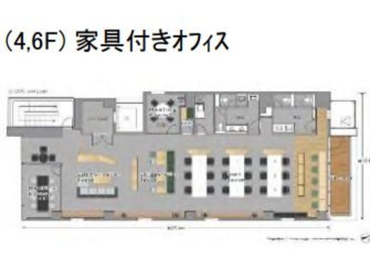 Bizflex麻布十番 4階 間取り図