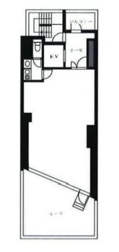 日本文芸社ビル 6階 間取り図