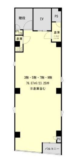 J-Grace新宿(旧:ルーフ新宿ビル) 9階 間取り図