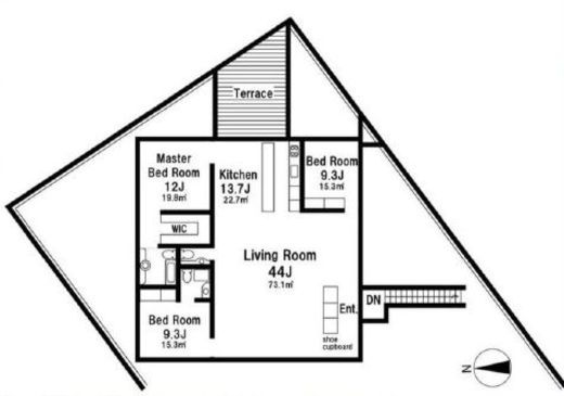 TOGO HOUSE(SOHO) 3階 間取り図