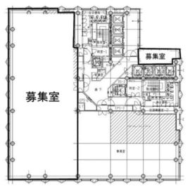 日土地西新宿ビル 8階 間取り図