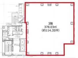 笠原ビルディング 3階 間取り図