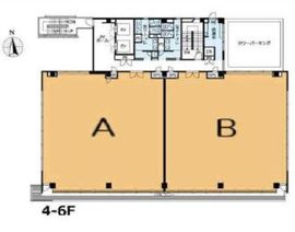 VORT麻布Maxim(旧:髙栄麻布ビル) 4階B 間取り図