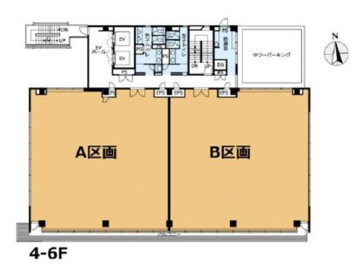 VORT麻布Maxim(旧:髙栄麻布ビル) 6階A 間取り図