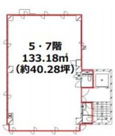 ザ・パークレックス小網町第2ビル 5階 間取り図