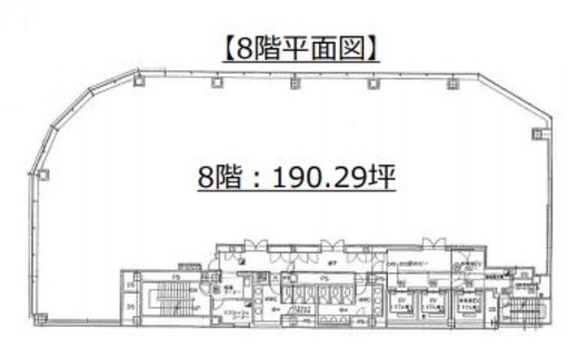 オリックス品川ビル 8階 間取り図