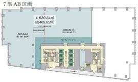 （仮称）九段南一丁目プロジェクト 7階AB 間取り図