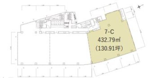 三番町東急ビル 7階C 間取り図