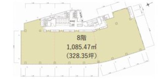 三番町東急ビル 8階 間取り図