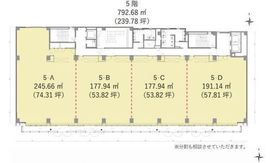 田町スクエア 5階C 間取り図