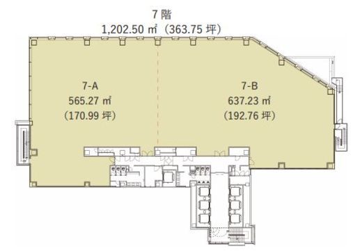 新目黒東急ビル 7階A 間取り図