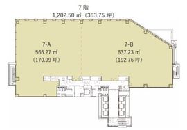 新目黒東急ビル 7階B 間取り図