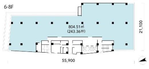 東急不動産恵比寿ビル 4階402 間取り図