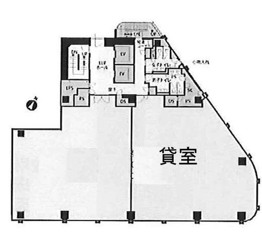 A-PLACE五反田駅前 5階A 間取り図