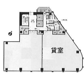 A-PLACE五反田駅前 5階A 間取り図