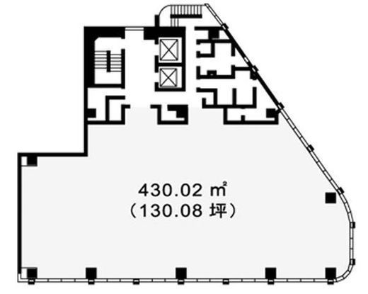 A-PLACE五反田駅前 9階 間取り図