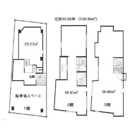 神宮前六丁目戸建て(店舗・事務所・SOHO) 一棟 間取り図