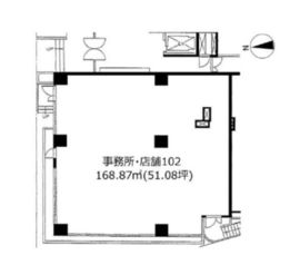 ライオンズステーションプラザ半蔵門 102 間取り図