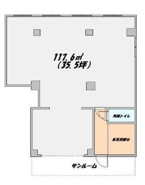 荒井ビル(店舗・事務所) 1階 間取り図