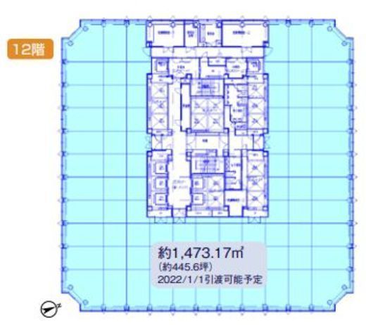 愛宕グリーンヒルズMORIタワー 12階 間取り図