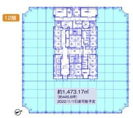愛宕グリーンヒルズMORIタワー 12階 間取り図