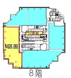品川イーストワンタワー 8階N・C2区画 間取り図
