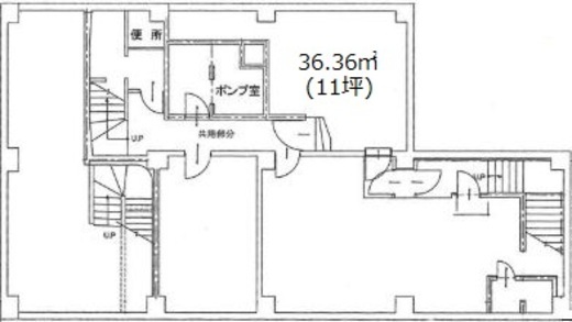 銀楽ビル B1階 間取り図