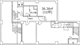 銀楽ビル B1階 間取り図