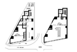 ビバリーホームズ麻布十番(店鋪) 1-2階(メゾネット) 間取り図