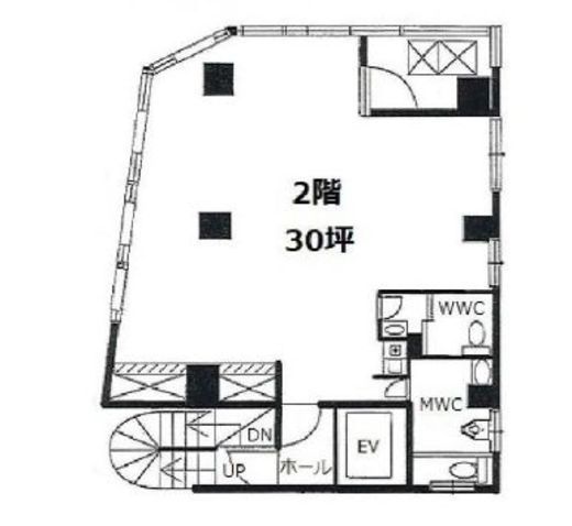 エスエスビル 2階 間取り図
