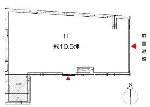 L CUBE EBISU(店舗) 1階 間取り図