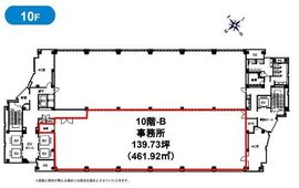 渋谷プロパティータワー 10階B 間取り図