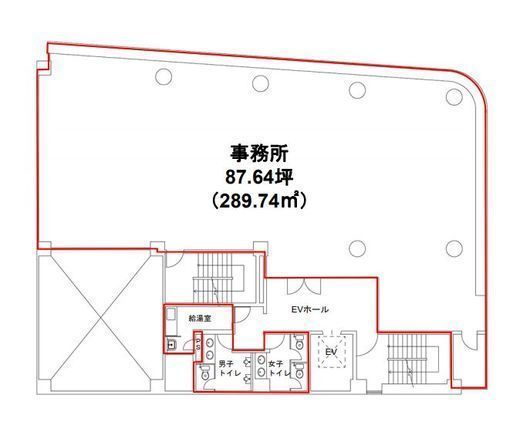 OS築地ビル 7階 間取り図